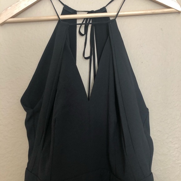 maria vazquez open back wide leg jumpsuit - Picture 3 of 5